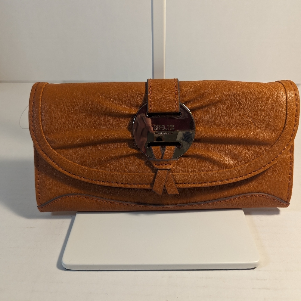 Relic By Fossil Wallet Snap Closure Zipper Coin P… - image 1